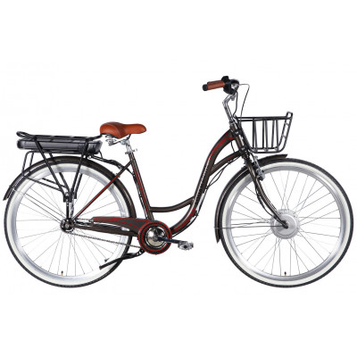 Велосипед з електроприводом 28" ST Dorozhnik eAQUAMARINE BH рама-19" 36B 13А*г 500Вт сірий YS 7810 з кошиком 2026