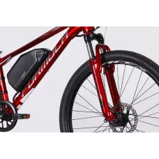 Велосипед з електроприводом 26" AL Formula eMOTION DD FR рама-13" 36B 10А*г 500Вт червоно-сріблястий 2026