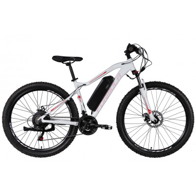 Велосипед з електроприводом 27.5" AL Formula eALPINA DD FR рама-17" 36B 12.5А*г 500Вт біло-рожевий 2026