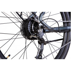 Велосипед AL 27.5" Leon Gavana HDD рама-17" 500Вт 48B 13.4А*г темно-сiрий (матовий) 2022