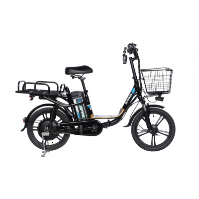 Велосипед з електроприводом 18" AL SPACE eELDORADO (new) DD FR рама-15" 48 B 20 А*г 1000 Вт чорно-синій 2026