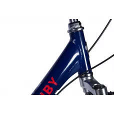 Велосипед AL 26" Dorozhnik RUBY Vbr FR рама-17" темно-синій 2024 крила, крило пер., крило зад., підніжка, дзвоник