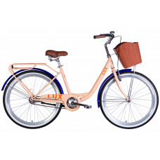 Велосипед ST 26" Dorozhnik LUX Velosteel рама-17" пудровий 2025