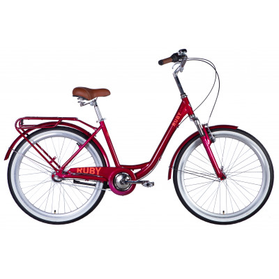 Велосипед уцінений AL 26" Dorozhnik RUBY PH рама-17" бордовий 2025