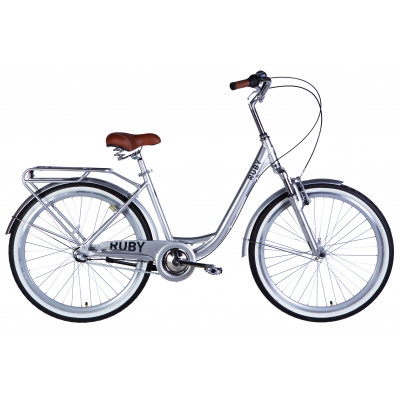 Велосипед уцінений AL 26" Dorozhnik RUBY PH рама-17" світло-сріблястий 2025