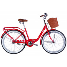 Велосипед ST 26" Dorozhnik LUX Velosteel рама-17" червоний 2025