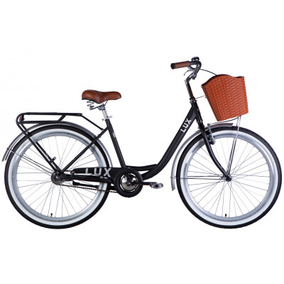 Велосипед ST 26 Dorozhnik LUX Velosteel рама-17 чорний зі сріблястим 2025