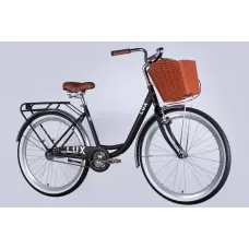 Велосипед ST 26 Dorozhnik LUX Velosteel рама-17 чорний зі сріблястим 2025