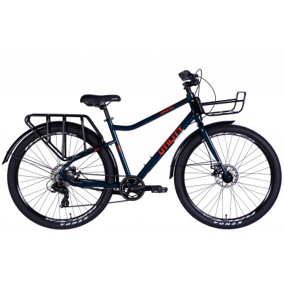 Велосипед уцінений AL 27.5" Dorozhnik UTILITY DD CS рама-18,5" синьо-зелений 2025