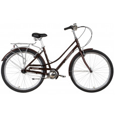 Велосипед AL 28" Dorozhnik SAPPHIRE планет. рама-19" коричневий з багажником зад AI, з крилом St 2022