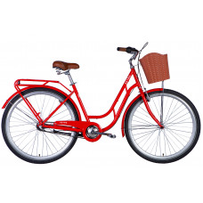 Велосипед ST 28" Dorozhnik RETRO PH рама-19" помаранчевий 2024 крила, крило пер., крило зад., підніжка, дзвоник, корзина