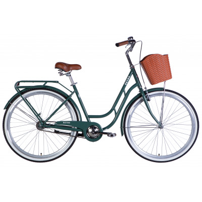 Велосипед ST 28" Dorozhnik RETRO Velosteel рама-19" зелено-сірий 2025