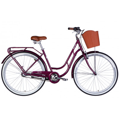 Велосипед ST 28" Dorozhnik RETRO PH рама-19" малиновий 2026