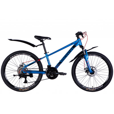 Велосипед AL 24" Discovery QUBE DD CS рама-11,5" синьо-чорний 2025
