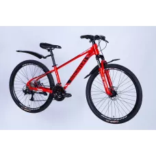 Велосипед AL 26" Discovery BASTION DD CS рама-13" червоно-чорний 2025