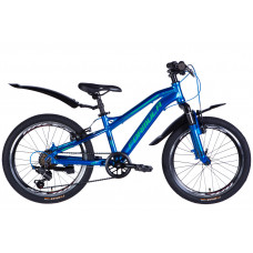 Велосипед AL 20" Formula BLACKWOOD Vbr FR рама-11" синій з зеленим 2026
