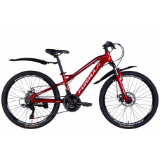 Велосипед AL 24" Formula BLACKWOOD 1.0 DD FR рама-12,5" червоно-сріблястий 2025