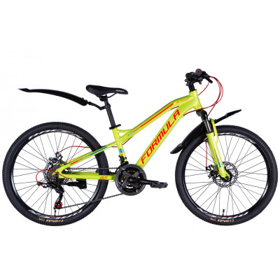 Велосипед AL 24" Formula BLACKWOOD 1.0 DD FR рама-12,5" зелено-червоний 2025