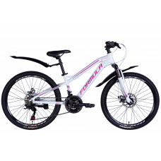 Велосипед AL 24" Formula BLACKWOOD 1.0 DD FR рама-12,5" біло-рожевий 2025