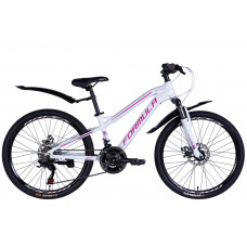 Велосипед AL 24" Formula BLACKWOOD DD FR рама-12,5" біло-рожевий 2026