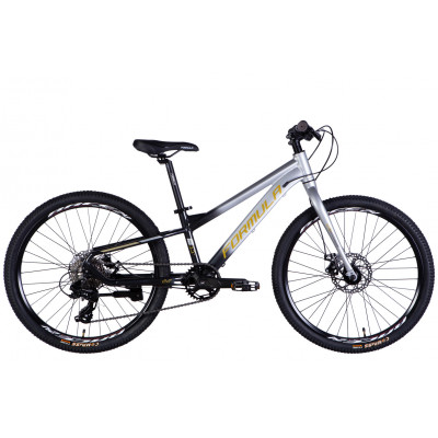 Велосипед AL 24" Formula F-1 DD CS рама-11" сріблясто-чорний 2026