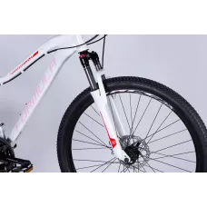 Велосипед AL 27.5" Formula ALPINA DD FR рама-16" білий з рожевим 2026