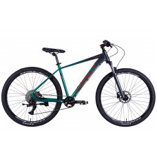Велосипед AL 29" Formula ZEPHYR 1.0 HDD рама-19" темно-сріблястий з зеленим 2025