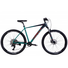 Велосипед AL 29" Formula ZEPHYR EXPERT HDD рама-21" темно-сріблястий з зеленим 2025