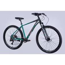 Велосипед AL 29" Formula ZEPHYR 1.0 HDD рама-19" темно-сріблястий з зеленим 2026