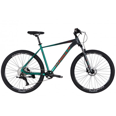 Велосипед AL 29" Formula ZEPHYR 1.0 HDD рама-21" темно-сріблястий з зеленим 2026