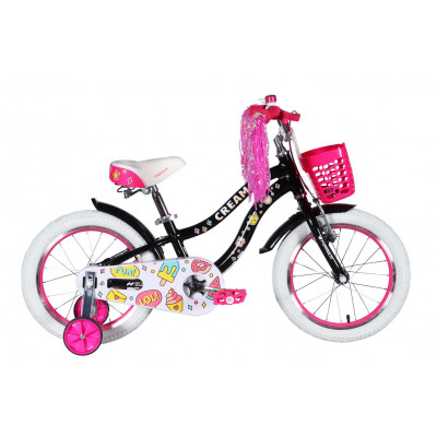 Велосипед AL 16" Formula Kid CREAM BH рама-8,5" чорний з рожевим 2026