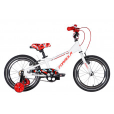 Велосипед AL 16" Formula Kid SLIM Vbr FR рама-8,5" білий з червоним 2026
