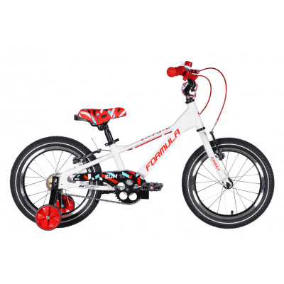 Велосипед AL 16" Formula Kid SLIM Vbr FR рама-8,5" білий з червоним 2026