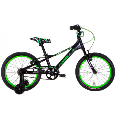 Велосипед AL 18" Formula Kid SLIM BH рама-9" чорний з зеленим 2026