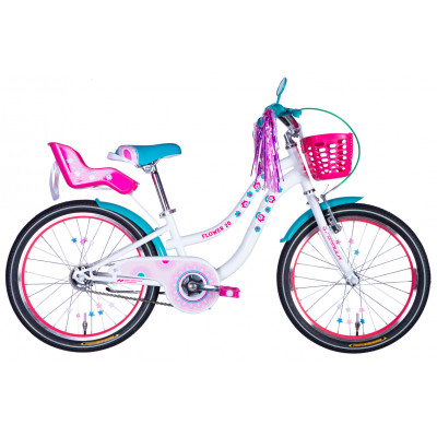 Велосипед ST 20" Formula Kid FLOWER PREMIUM BH рама-10" білий з рожевим та бірюзовим 2026