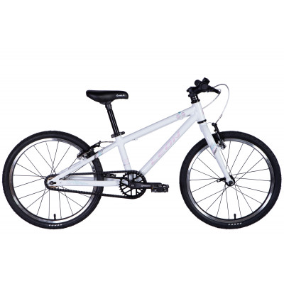 Велосипед уцінений AL 20" Leon GO Vbr рама-10" білий з рожевим 2024