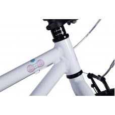 Велосипед уцінений AL 20" Leon GO Vbr рама-10" білий з рожевим 2024