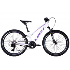 Велосипед AL 24" Leon JUNIOR AM Vbr CS рама-12" білий з бузковим 2025