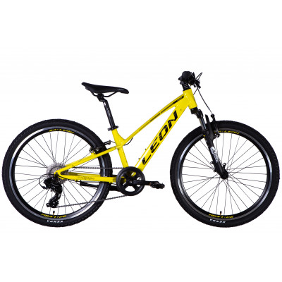 Велосипед AL 24" Leon JUNIOR AM Vbr CS рама-12" жовтий з чорним 2025