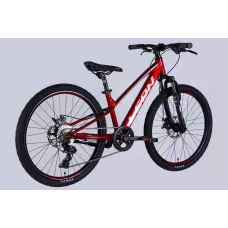 Велосипед AL 24" Leon JUNIOR DD CS рама-12" червоний 2025