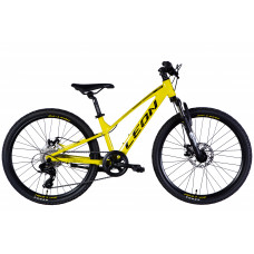 Велосипед AL 24" Leon JUNIOR DD CS рама-12" жовтий з чорним 2025