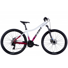 Велосипед AL 27,5" Leon XC LADY 105 DD CS рама-16" білий з малиновим 2025