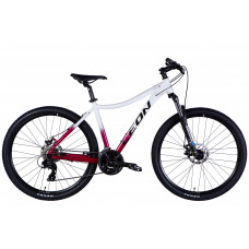 Велосипед AL 27,5" Leon XC LADY 105 DD CS рама-18" білий з малиновим 2025