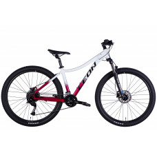 Велосипед AL 27,5" Leon XC LADY 80 HDD рама-16" білий з малиновим 2025