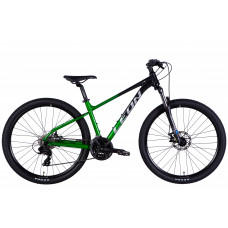 Велосипед AL 27,5" Leon XC 105 DD CS рама-16" чорний з зеленим 2025