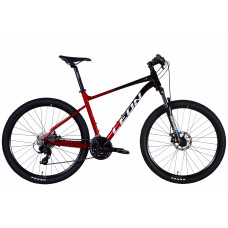Велосипед AL 27,5" Leon XC 105 DD CS рама-19" чорний з червоним 2025