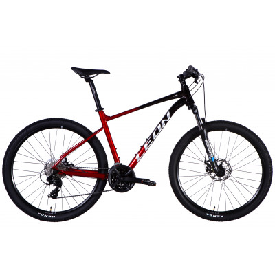Велосипед AL 27,5" Leon XC 105 DD CS рама-19" чорний з червоним 2025