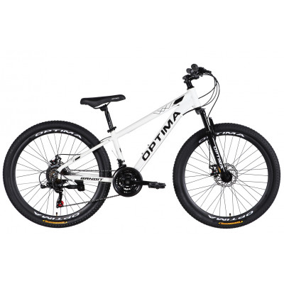 Велосипед AL 26" Optima BANDIT DD FR рама-13" бiлий з чорним 2026 (в мішку)