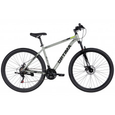 Велосипед AL 29" Optima . DD FR рама-19" сірий з зеленим 2026 (в мішку)