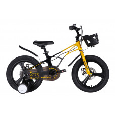 Велосипед MG 16" SPACE KID ANDROMEDA DD рама-9" жовто-чорний 2026 Велосипед MG 16" SPACE KID ANDROMEDA DD рама-9" жовто-чорний 2026
